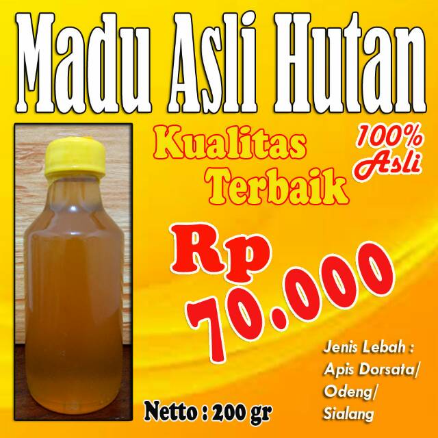 

Madu asli hutan 200 gr