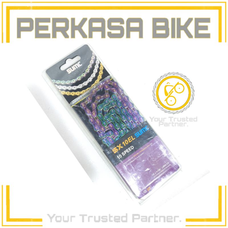 RANTAI SUMC SX10EL 10 SPEED RAINBOW 116 SX 10EL not SHIMANO PERKASABIKE