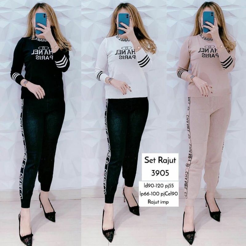 Set rajut CNL  syantik inport 3905