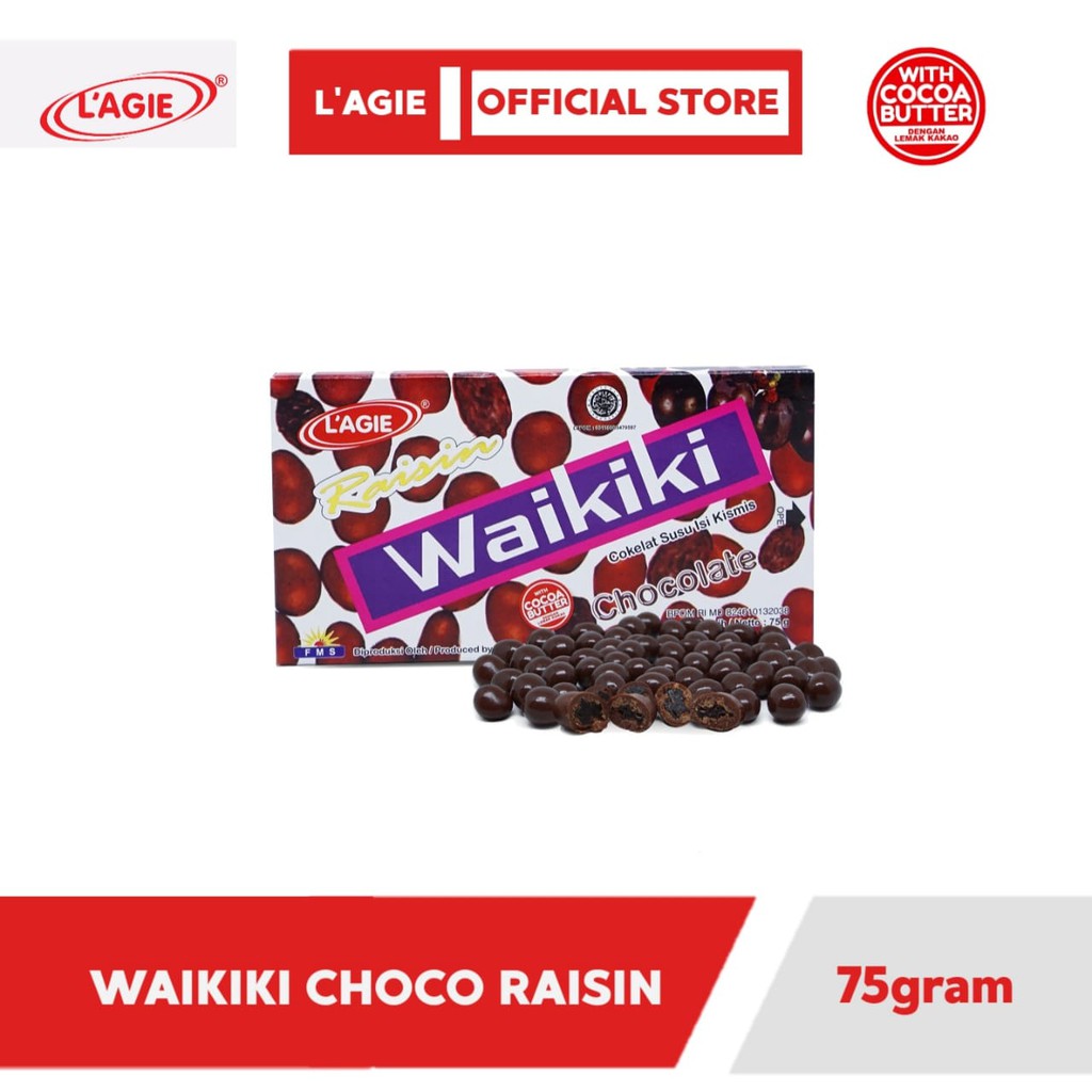 

Lagie Coklat Kismis Waikiki Raisin 75gr