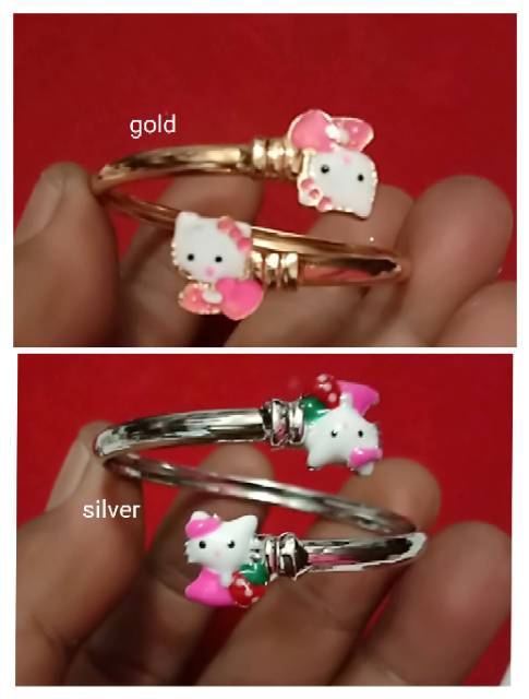 Gelang anak anak xuping lapis emas 18 k