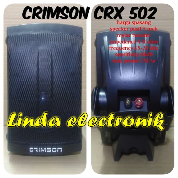 SPEAKER PASIF 5 INCH CRIMSON CRX 502 HARGA SEPASANG