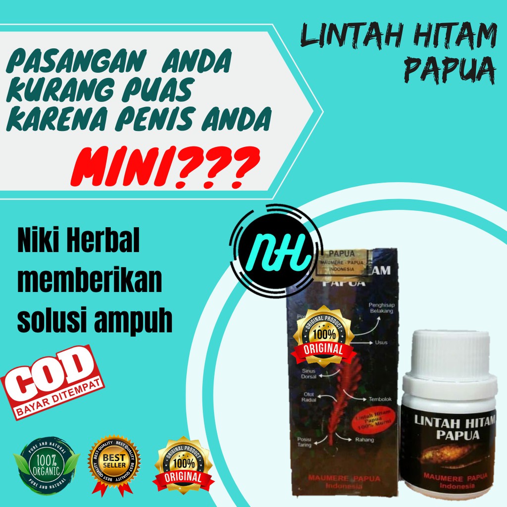 Lintah Pupua Asli Obat Kuat Oles Pembesar Penis_Kontol_Kelamin Pria Tahan Lama Penambah Stamina