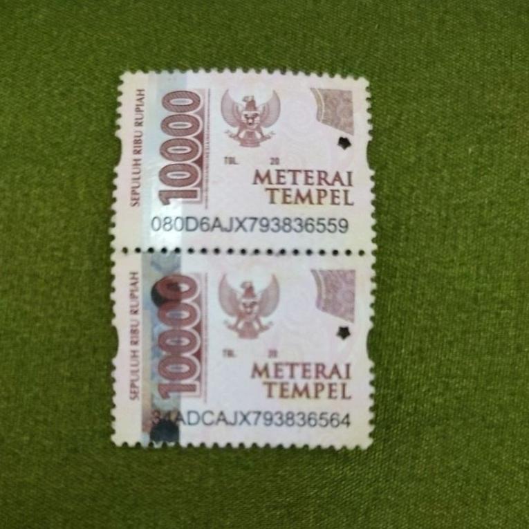 

m81₣ Materai Rp.10.000,- | Asli 100% Pos Indonesia