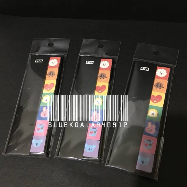 

BTS BT21 MONOPOLY Index Sticker