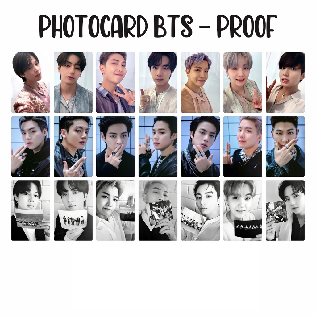 Photocard Album Bts Proof Full Set Versi Standard Compact Edition