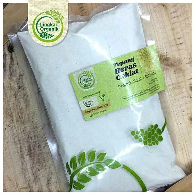 

Tepung Beras Coklat Organik 500gr Lingkar Organik