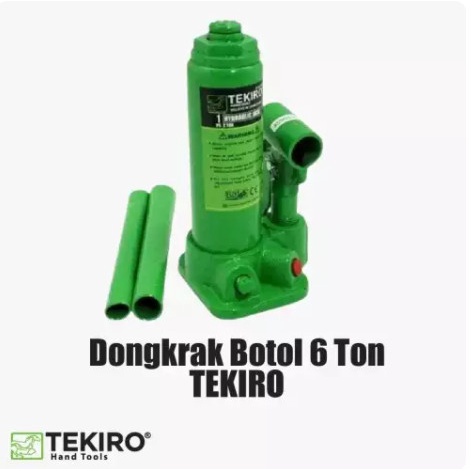 Tekiro Dongkrak Botol 6 Ton Hidrolik Dongkrak Mobil Hydraulic Jack