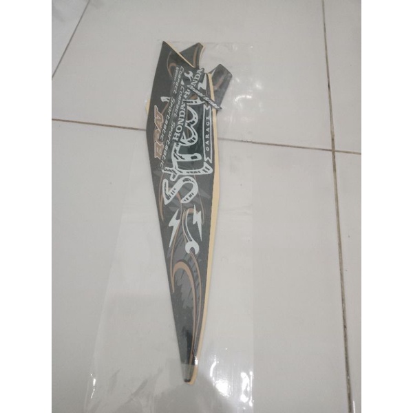 stiker striping full body honda beat street 2021 silver, dopf
