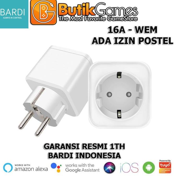 Promo Awal tahun BARDi Smart Plug Colokan Stop kontak 16A Wifi Wireless Iot smartplug Promo Awal