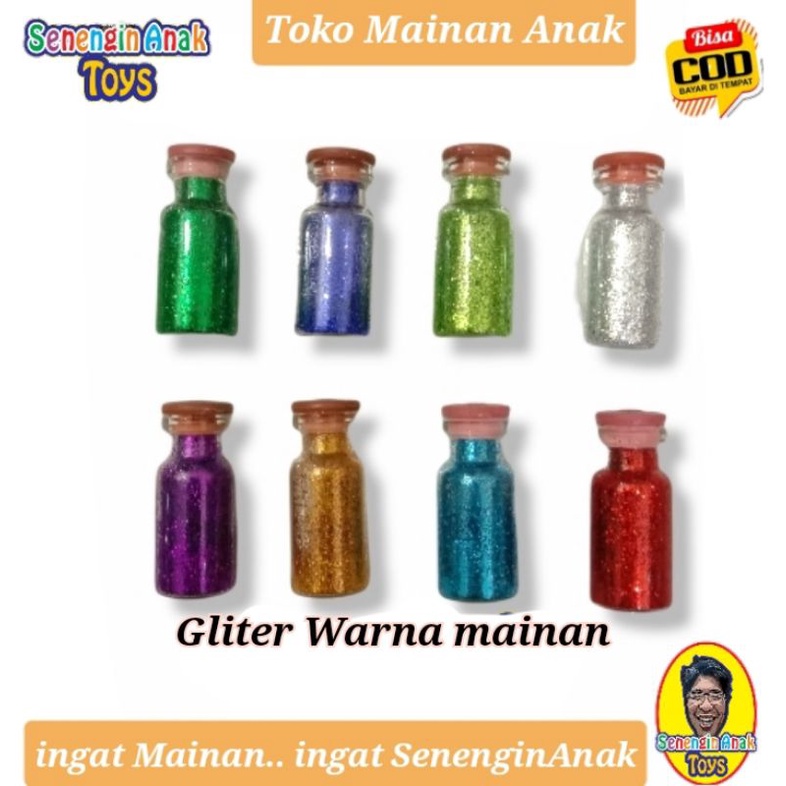Termurah Gliter Bubuk Hologram Mainan Rias Murah - SenenginAnak