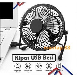 Kipas Angin Usb Besi / Kipas Angin Portable Usb / Usb Mini fan / Kipas Angin Mini