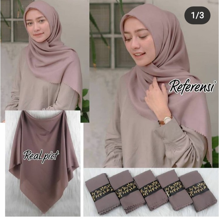 hijab segi empat polos hijab voal laser cut