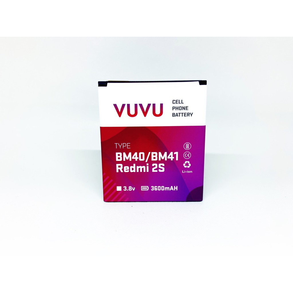 Battery baterai VUVU Double Power IC Xiaomi Redmi BM40/ BM41/ Redmi 1s 2 2s