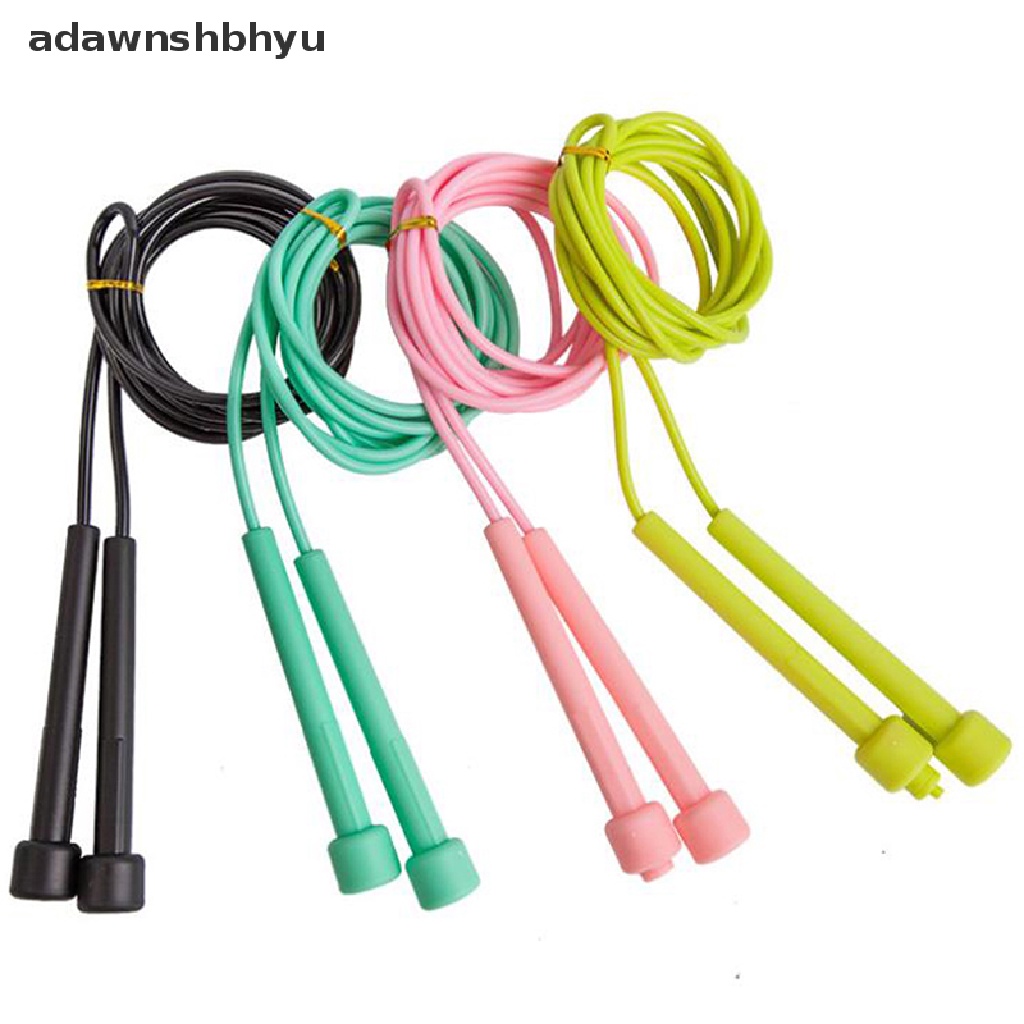 Adawnshbhyu 1Pc Speed Jump Rope Anak PVC Skipping Rope Adjustable Peralatan Fitness