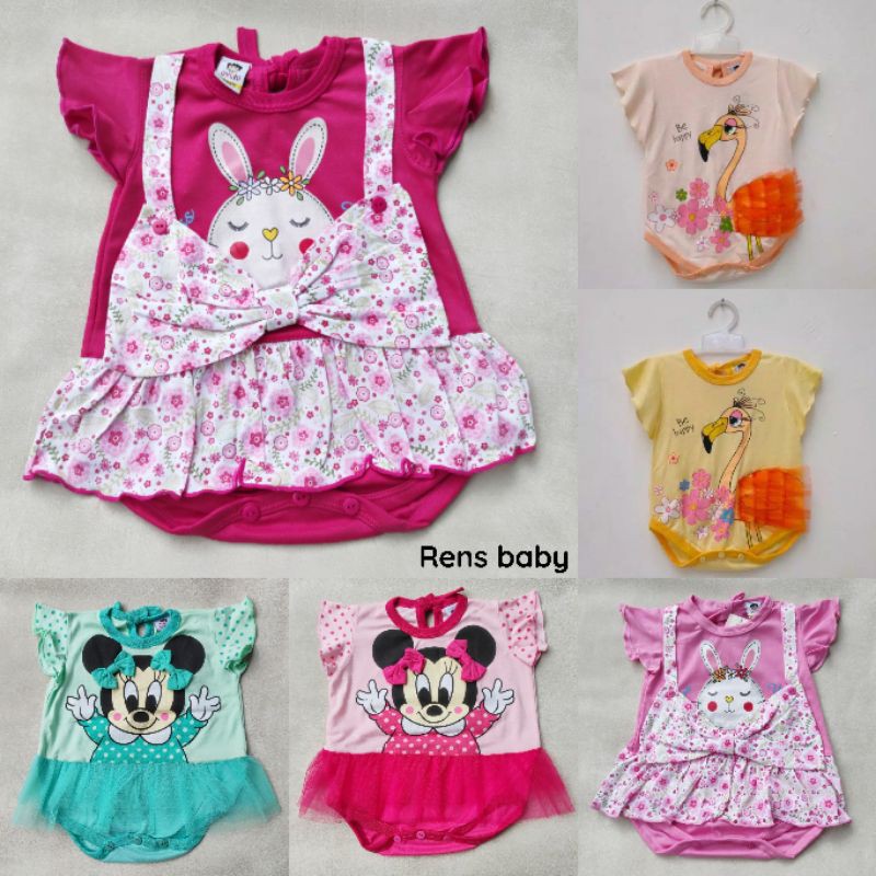 SNI Jumper jumsuit kancing baju rok tutu pita bayi OYUKI