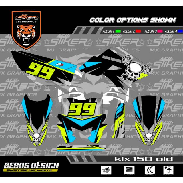 DECAL KLX 150 stabilo