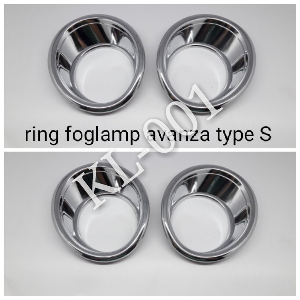 COVER FOGLAMP RING FOG LAMP GARNISH FOGLAMP MOBIL AVANZA VVTI NEW TYPE S 2007-2011 CHROME