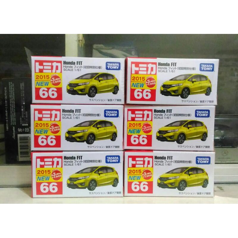 TOMICA 66 Honda Fit kuning