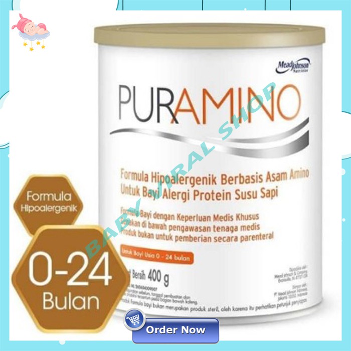 Puramino Hypoallergic 400gr Susu Formula Bayi Khusus Susu Formula Alergi Susu Sapi NS 29