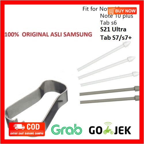 

(BISA COD) Samsung Galaxy S21 Ultra Original Refill Tip Nib Ujung Mata S Pen - Hitam