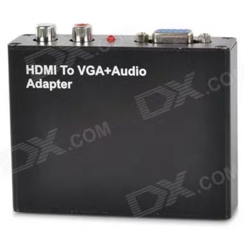 CONVERTER HDMI TO VGA PLUS AUDIO plus kabel power adaptor