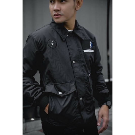 Jaket Pilot Salviohexia Hitam