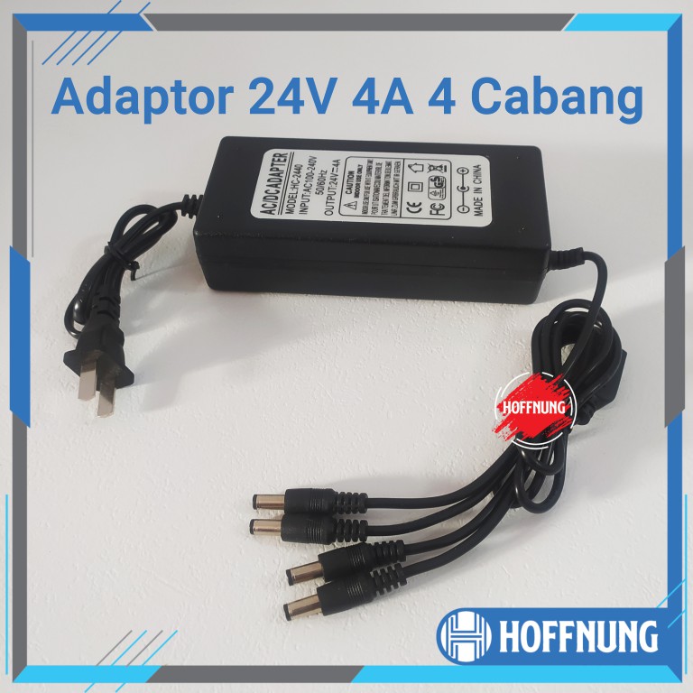 Adaptor 24V 4A Cabang 4 Channel Adapter Mist Maker 4 Ch