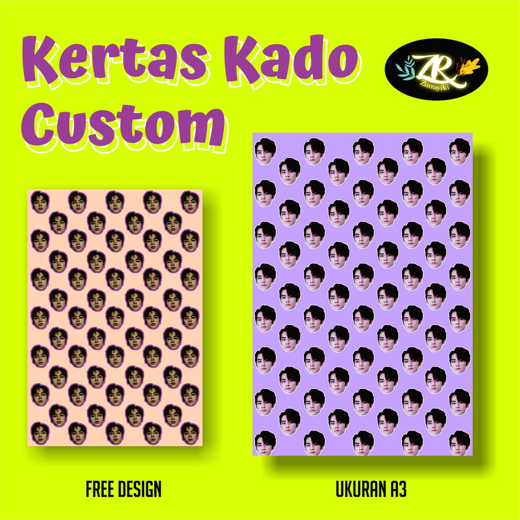 

kertas kado custom viral lucu anti mainstream