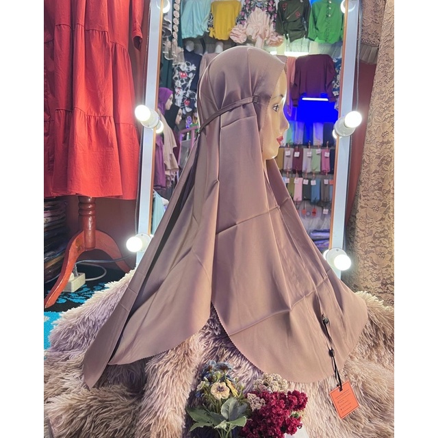 Bergo jingga scarves wanita