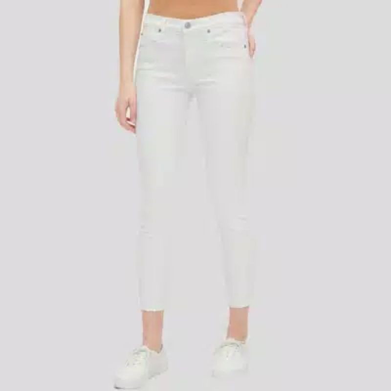 GPJ06 RawHem Jeans Offwhite celana gap jeans putih