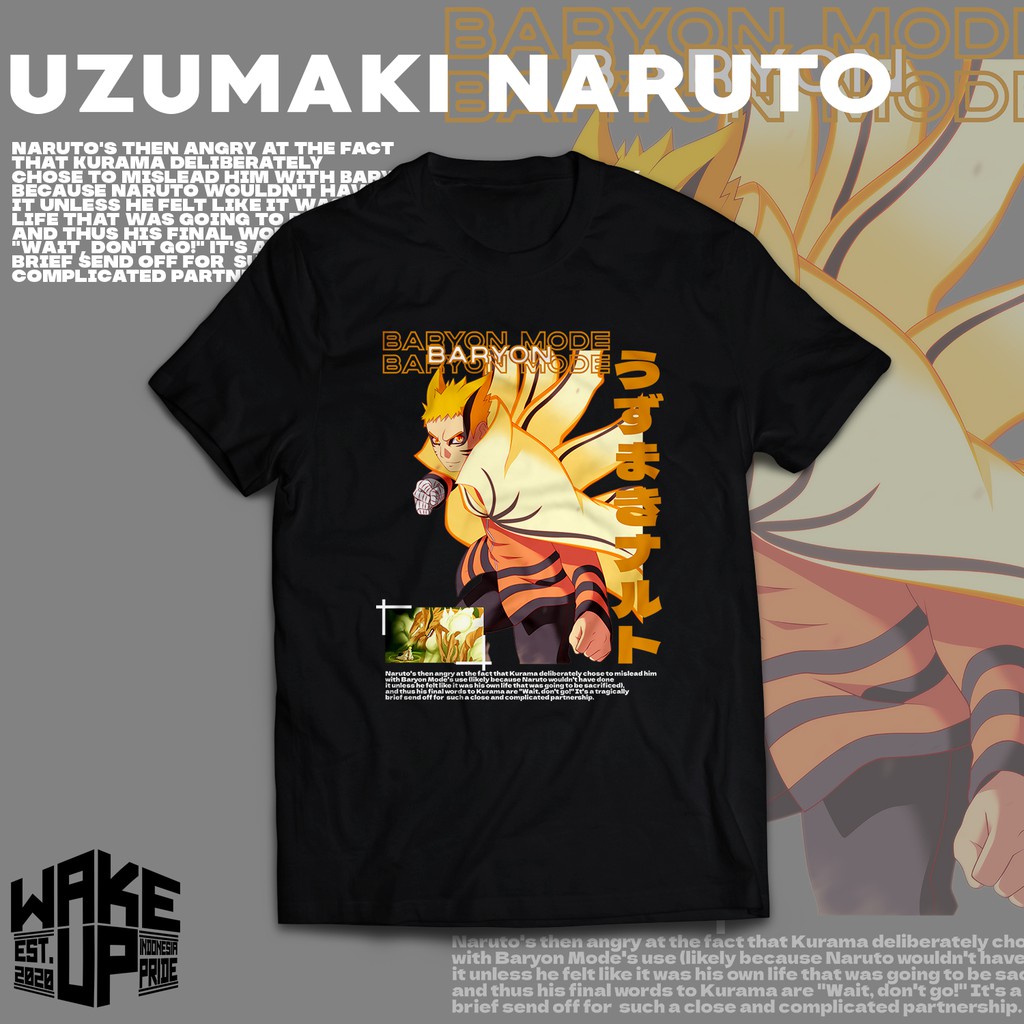 Kaos Anime Naruto Baryon Mode PREMIUM