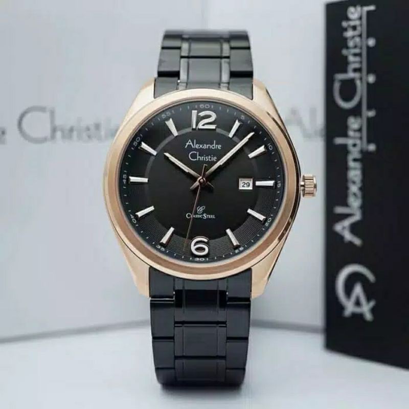 Alexandre Christie AC 8583 Pria Rosegold Stainless Steel Original 100%
