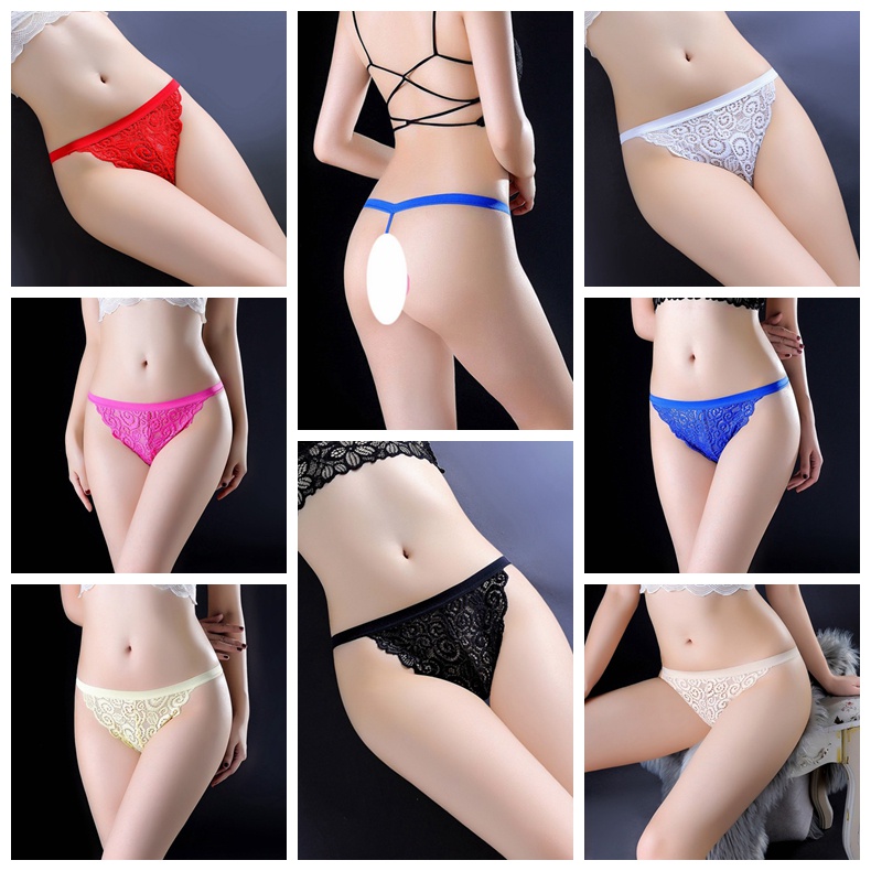 G string Wanita Sexy Lace thong Celana Dalam ( Warna dan Model Random) C062