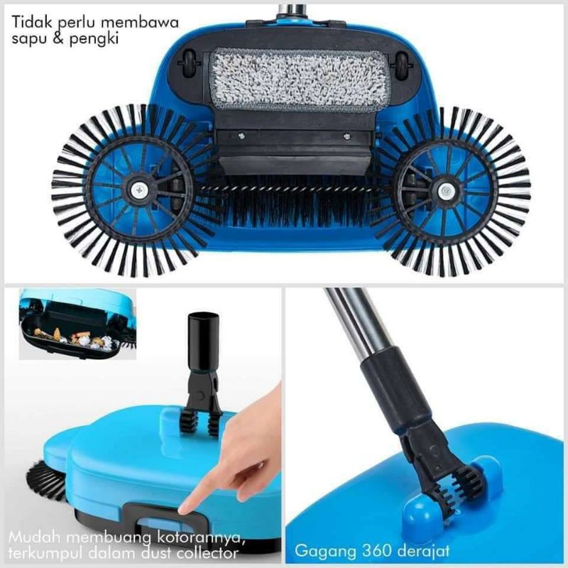 Berat 1KG  Sapu Otomatis Pembersih Lantai Super Broom Pembersih Debu sweep