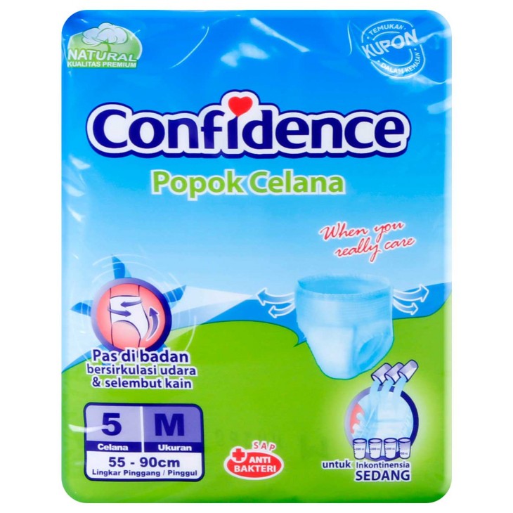 CONFIDENCE POPOK CELANA DEWASA ADULT PANTS M 5'S