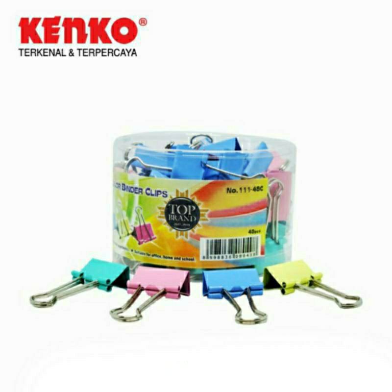 

Kenko Penjepit Kertas Warna | Binder Clip 111-48 C