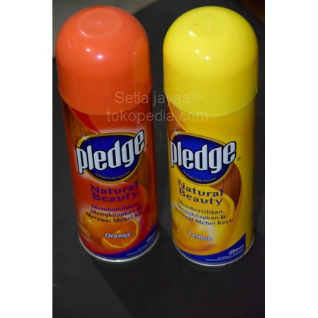 Lemon pledge 160ml / penggilap mebel / meja / perabot / cat / dasboard