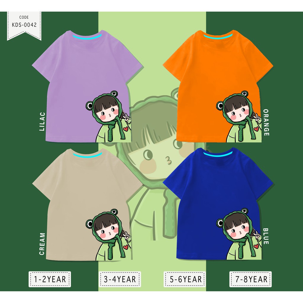 Baju Anak Cewe / Kaos Distro DTF Anak Laki Laki dan Perempuan / Unisex / Motif kartun