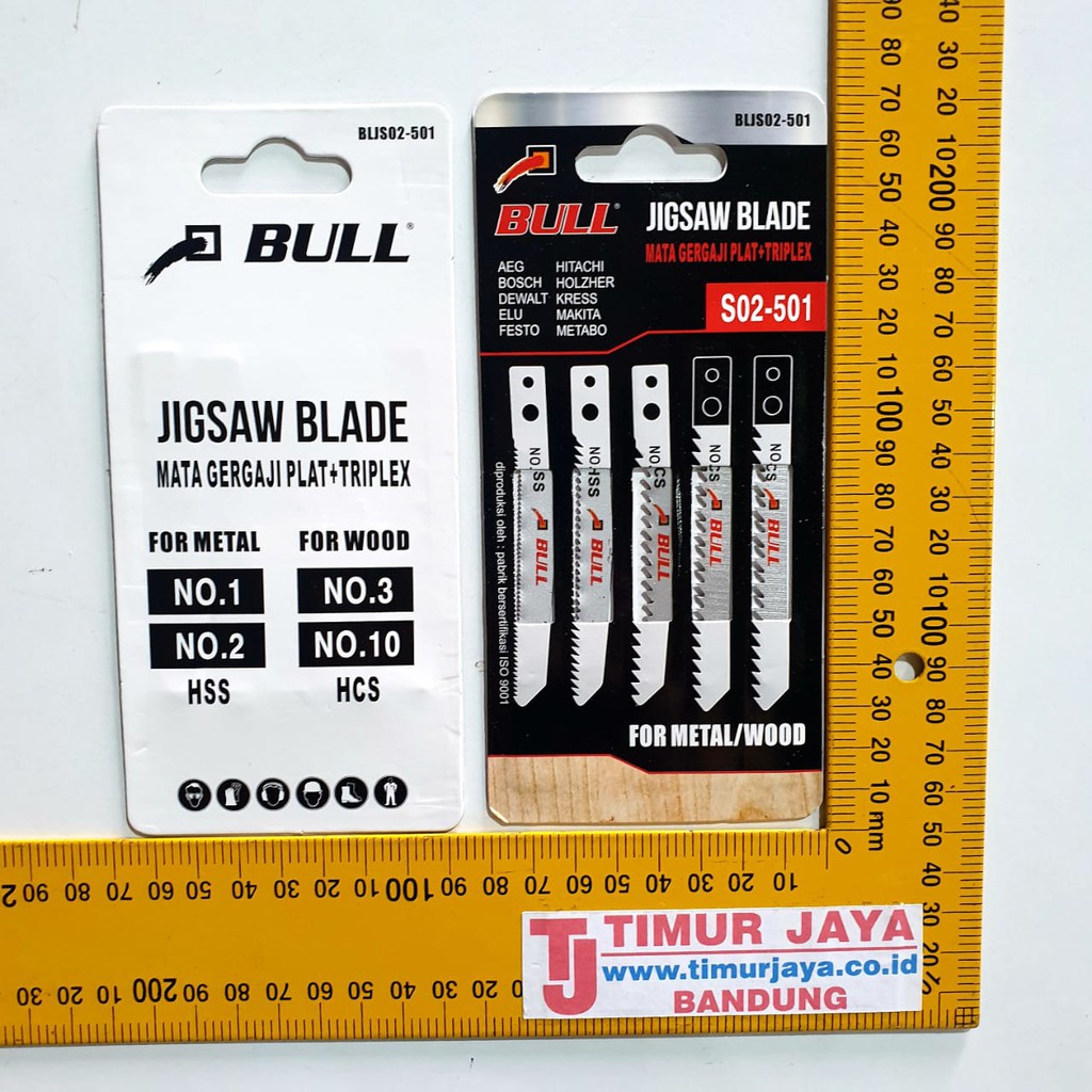 BULL bosch SET BESI KAYU Mata JIGSAW Besi Wood Jig Saw Blade Gergaji