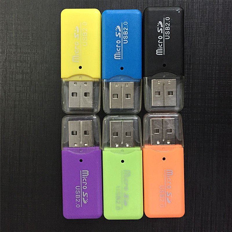 (Ele) Card Reader Mini Usb Sd / Mmc 480mbps Warna Putih Untuk Komputer / Laptop