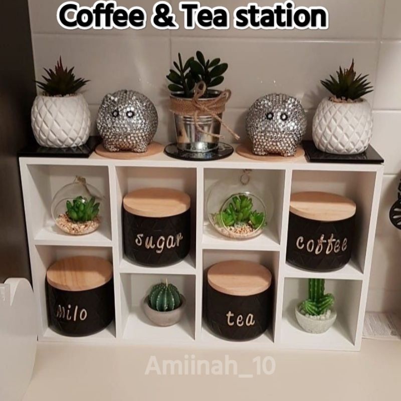 rak dapur rak meja dapur persegi panjang rak bumbu dapur tempat gelas rak kayu serbaguna