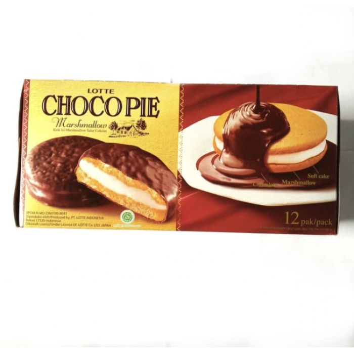 

54eh Lotte Choco Pie Chocopie Isi 12 Pcs 60Jh