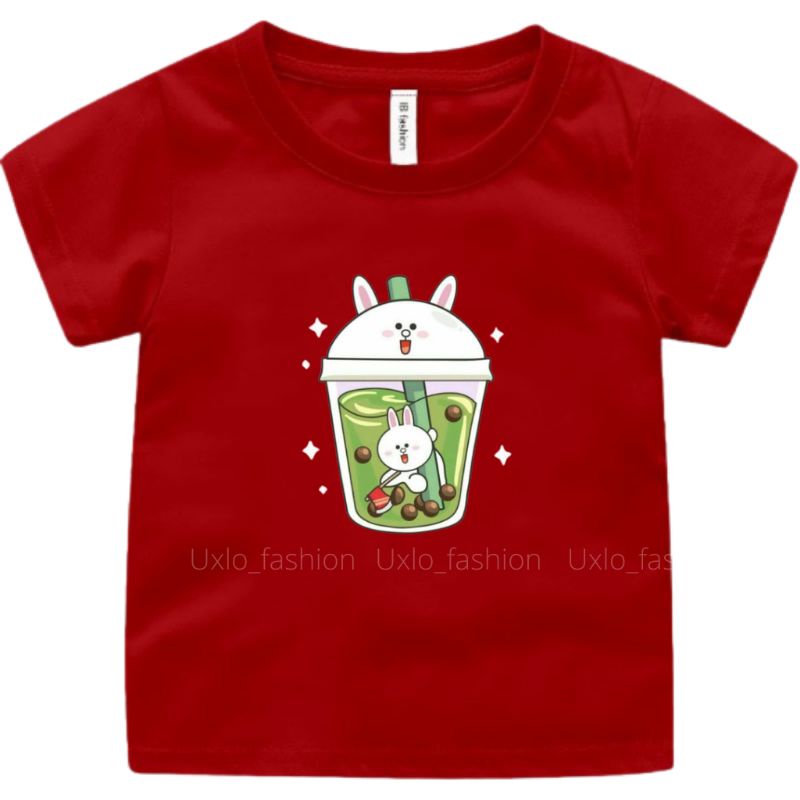 Kaos Anak Perempuan Murah Motif Boba Kartun Untuk Umur 2 Sampai 15 Tahun Uxlo Fashion