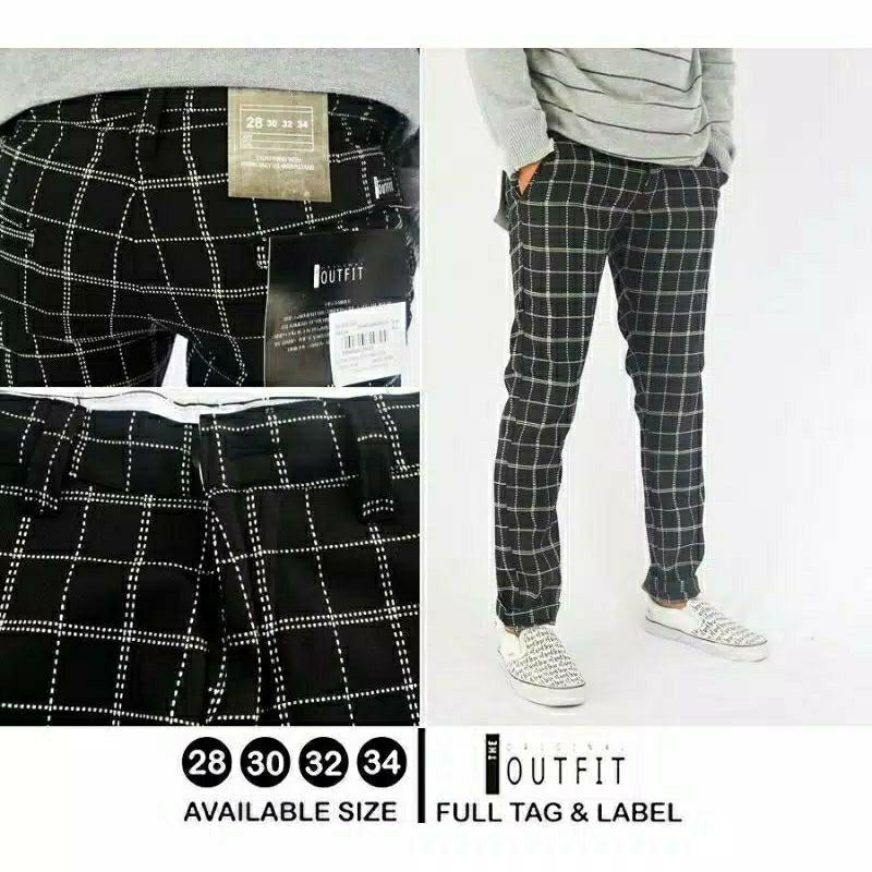 Celana Panjang Tartan  / Celana Kotak Kotak Premium Original Outfit / Celana Chino Tartan