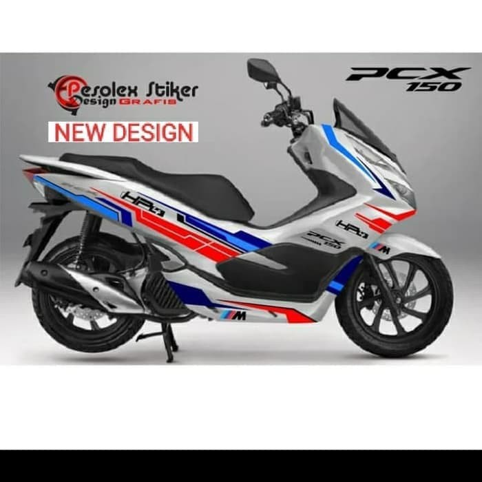 STRIPING CUTTING STICKER HONDA PCX MOTIF BMW