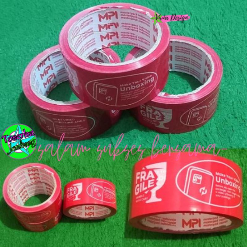 

Lakban / Isolasi UNBOXING FRAGILE 72 Yard