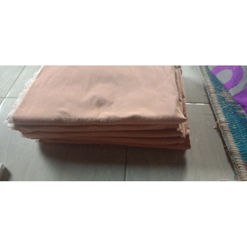 kain polos coklat susu 3 meter