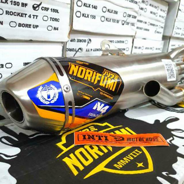 Knalpot NORIFUMI N4 Stainless WR 155 WR155