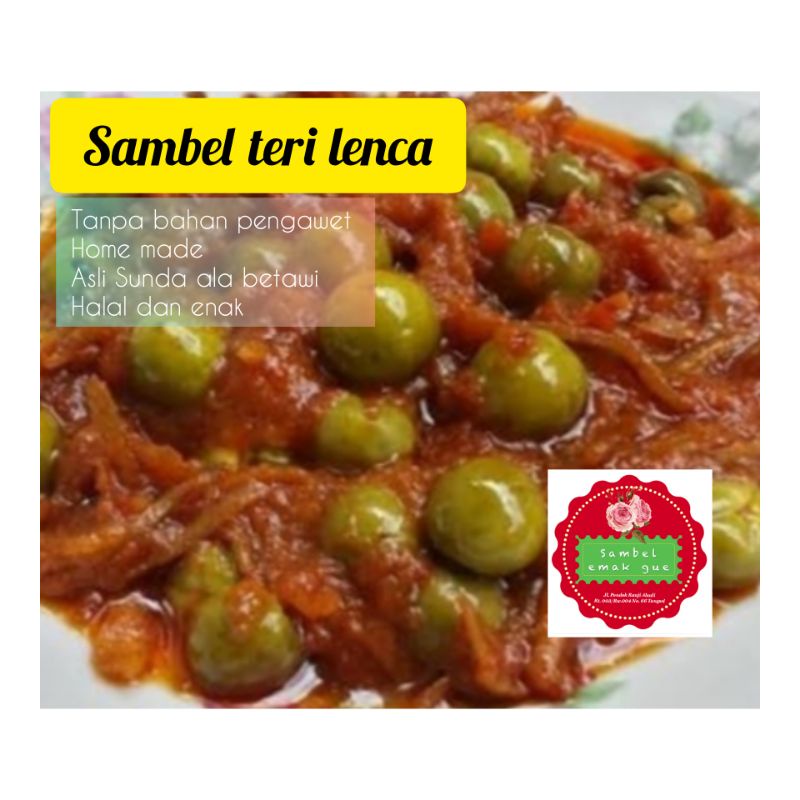 sambel teri lenca/200ml kemasan plastik